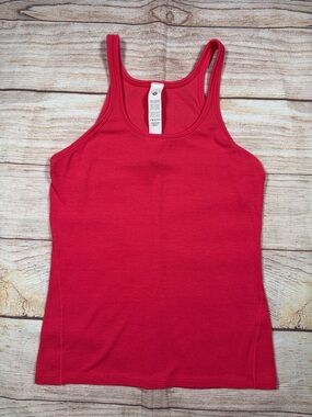 Lululemon Bright Pink Ribbed Racerback Tank Top